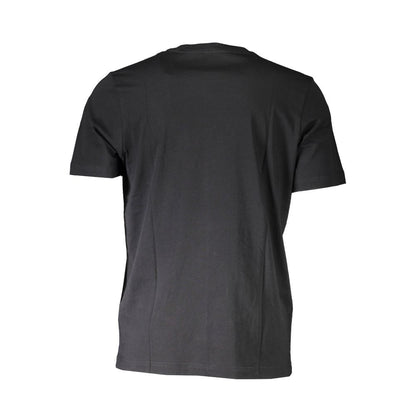 Diesel Sleek Black Cotton Tee with Iconic Logo Diesel