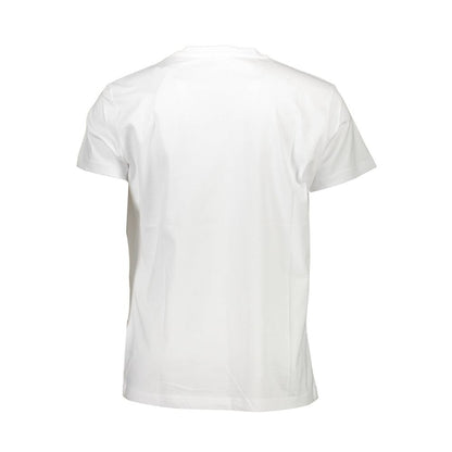 Diesel Crisp White Crew Neck Tee with Iconic Print Diesel