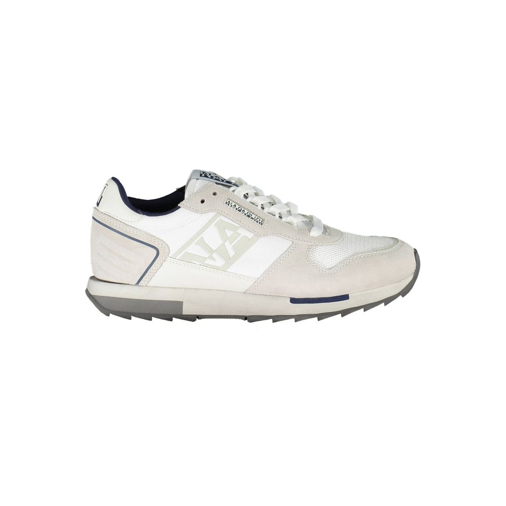 Napapijri Elegant White Laced Sports Sneakers Napapijri