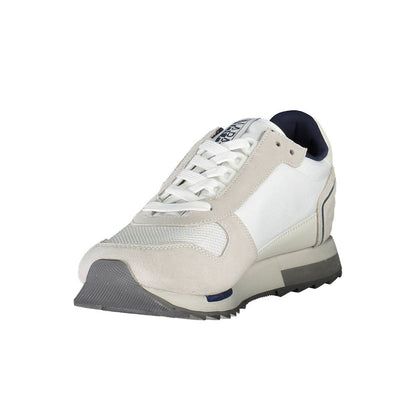 Napapijri Elegant White Laced Sports Sneakers Napapijri