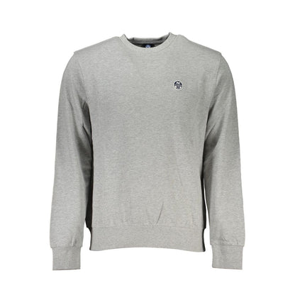 North Sails Gray Cotton Sweater North Sails