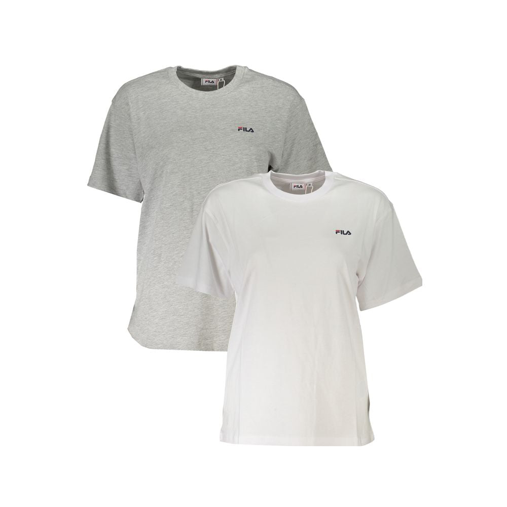 Fila White Cotton Tops & T-Shirt Fila