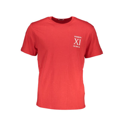 Bikkembergs Red Cotton T-Shirt Bikkembergs