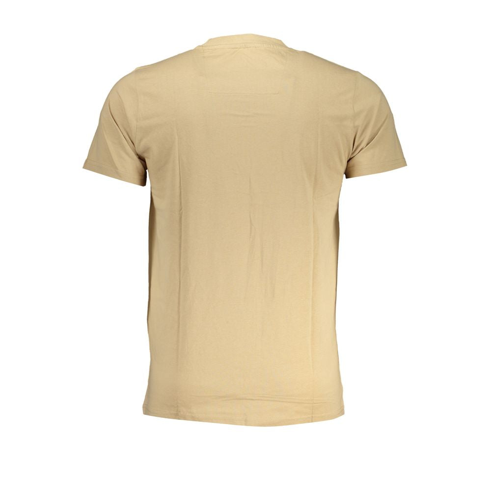 Cavalli Class Beige Cotton T-Shirt Cavalli Class