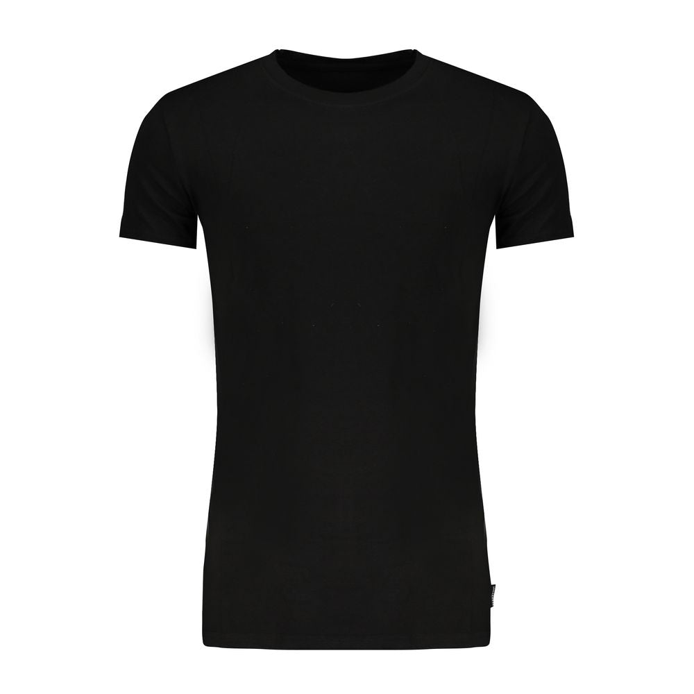 Gaudi Black Cotton T-Shirt Gaudi