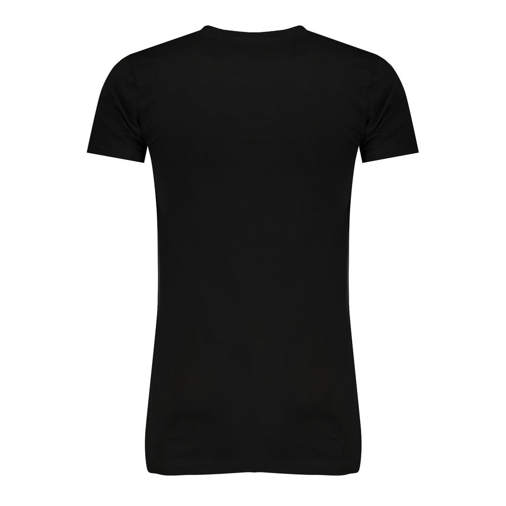 Gaudi Black Cotton T-Shirt Gaudi