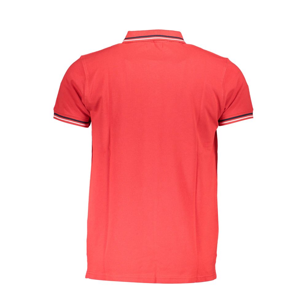 Cavalli Class Red Cotton Polo Shirt Cavalli Class