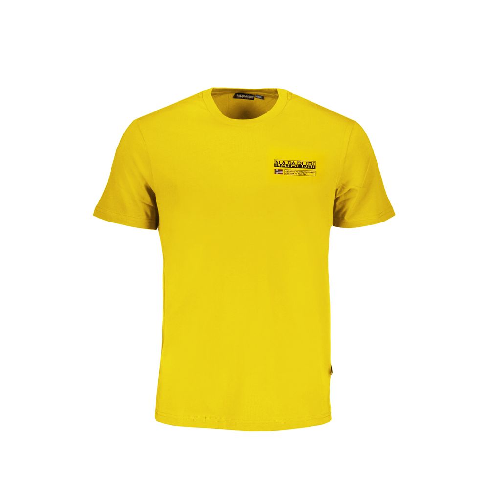 Napapijri Yellow Cotton T-Shirt Napapijri