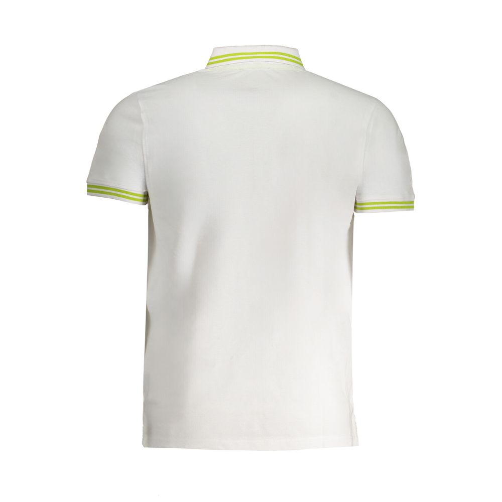 Cavalli Class White Cotton Polo Shirt Cavalli Class