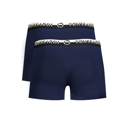 Trussardi Blue Cotton Underwear Trussardi