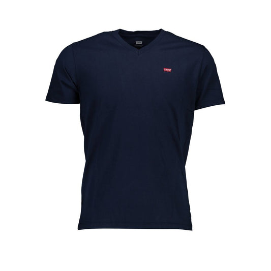 Levi's Classic V-Neck Cotton Tee in Blue Levi's