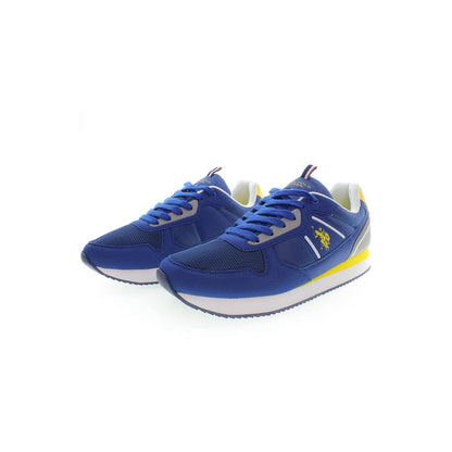 U.S. POLO ASSN. Sleek Blue Lace-Up Sports Sneakers U.S. POLO ASSN.