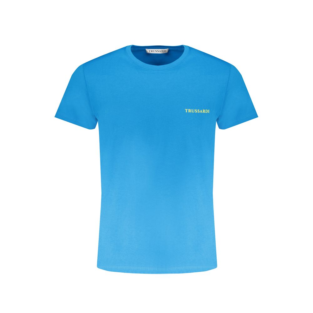 Trussardi Light Blue Cotton T-Shirt Trussardi