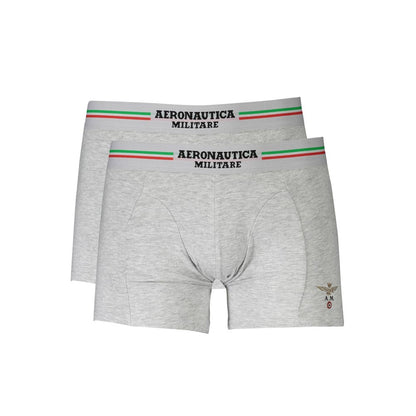 Aeronautica Militare Gray Cotton Underwear Aeronautica Militare