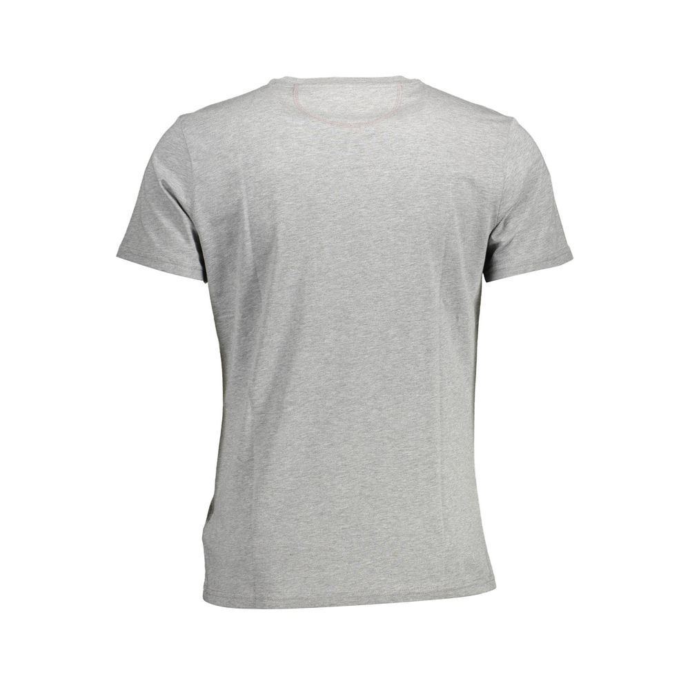 La Martina Elegant Crew Neck Tee with Signature Print La Martina