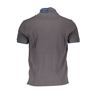 North Sails Elegant Gray Short-Sleeved Polo Shirt North Sails