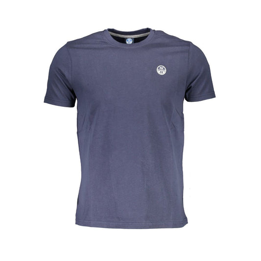 North Sails Blue Cotton Casual Round Neck Tee North Sails