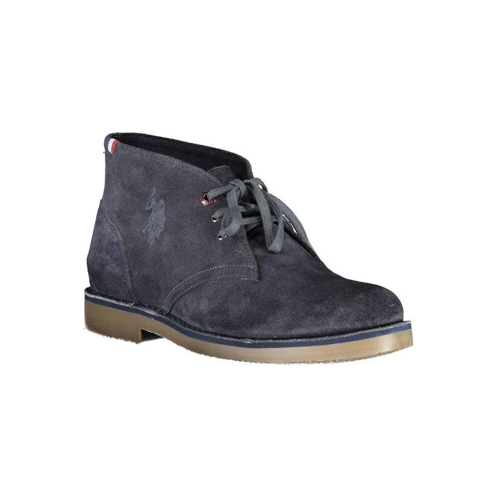 U.S. POLO ASSN. Sophisticated Blue Ankle Boots with Logo Detail U.S. POLO ASSN.