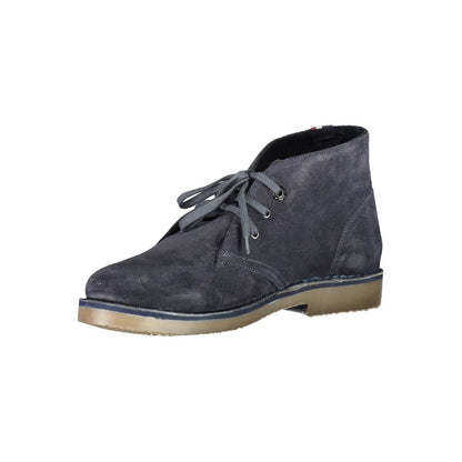 U.S. POLO ASSN. Sophisticated Blue Ankle Boots with Logo Detail U.S. POLO ASSN.