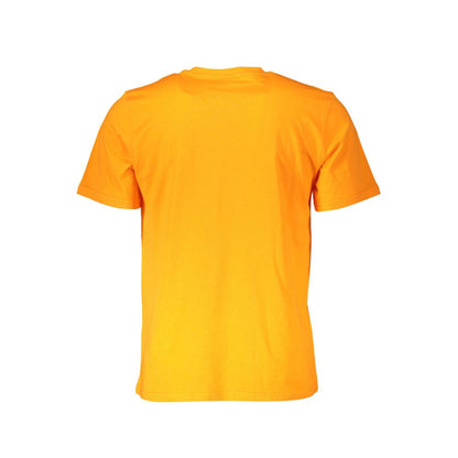 North Sails Vibrant Orange Cotton Tee with Logo Print North Sails