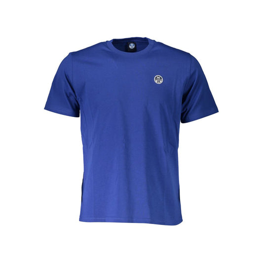 North Sails Chic Blue Cotton Tee with Iconic Logo North Sails