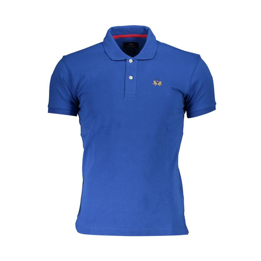 La Martina Slim Fit Embroidered Polo with Contrast Details La Martina