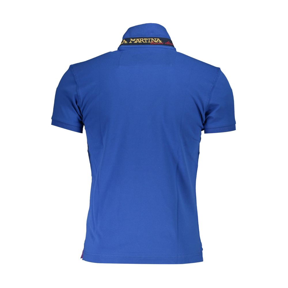 La Martina Slim Fit Embroidered Polo with Contrast Details La Martina