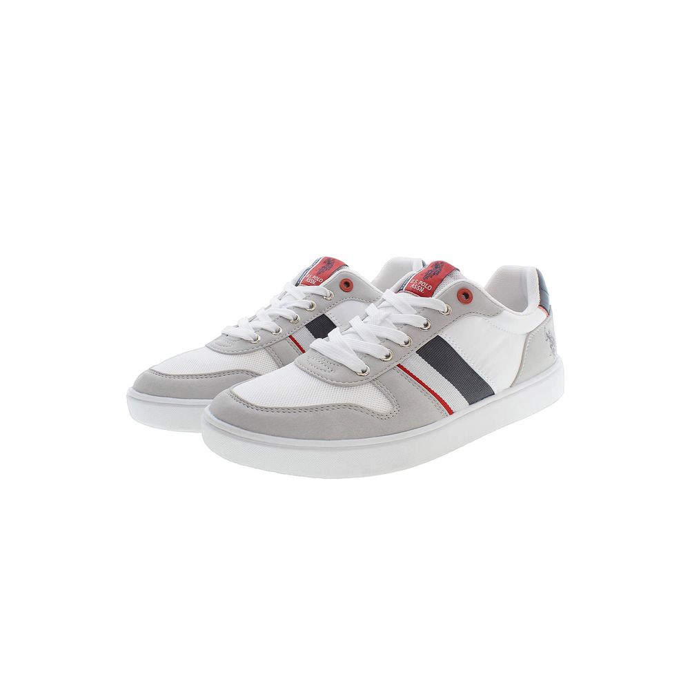 U.S. POLO ASSN. Chic Gray Lace-Up Sneakers with Logo Detail U.S. POLO ASSN.