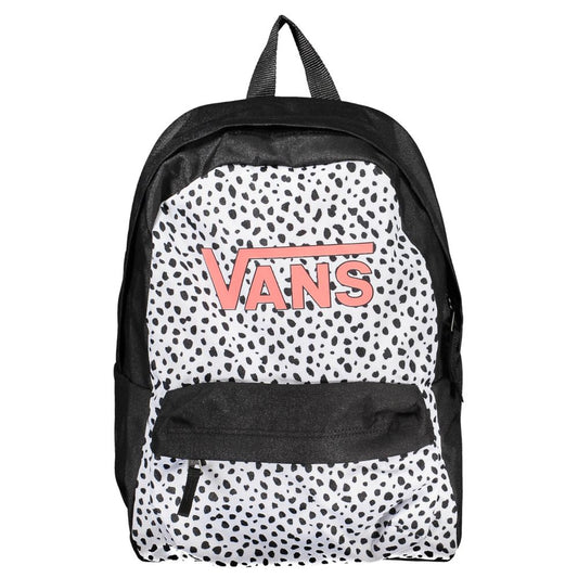 Vans Sleek Black Polyester Backpack with Logo Detail Vans