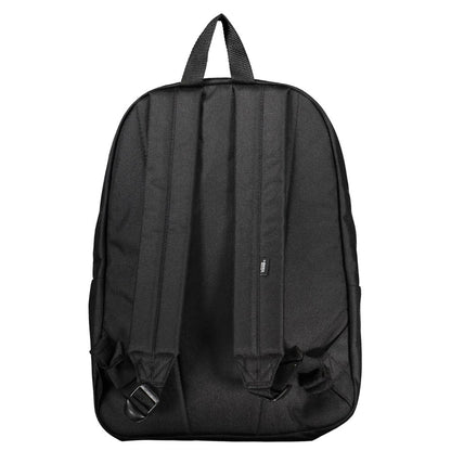 Vans Sleek Black Polyester Backpack with Logo Detail Vans