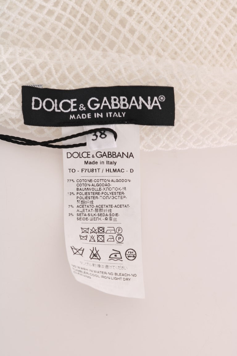 Dolce & Gabbana Sleeveless Transparent Net Tank Top Dolce & Gabbana