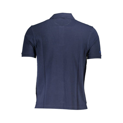 La Martina Elegant Blue Cotton Polo Shirt La Martina