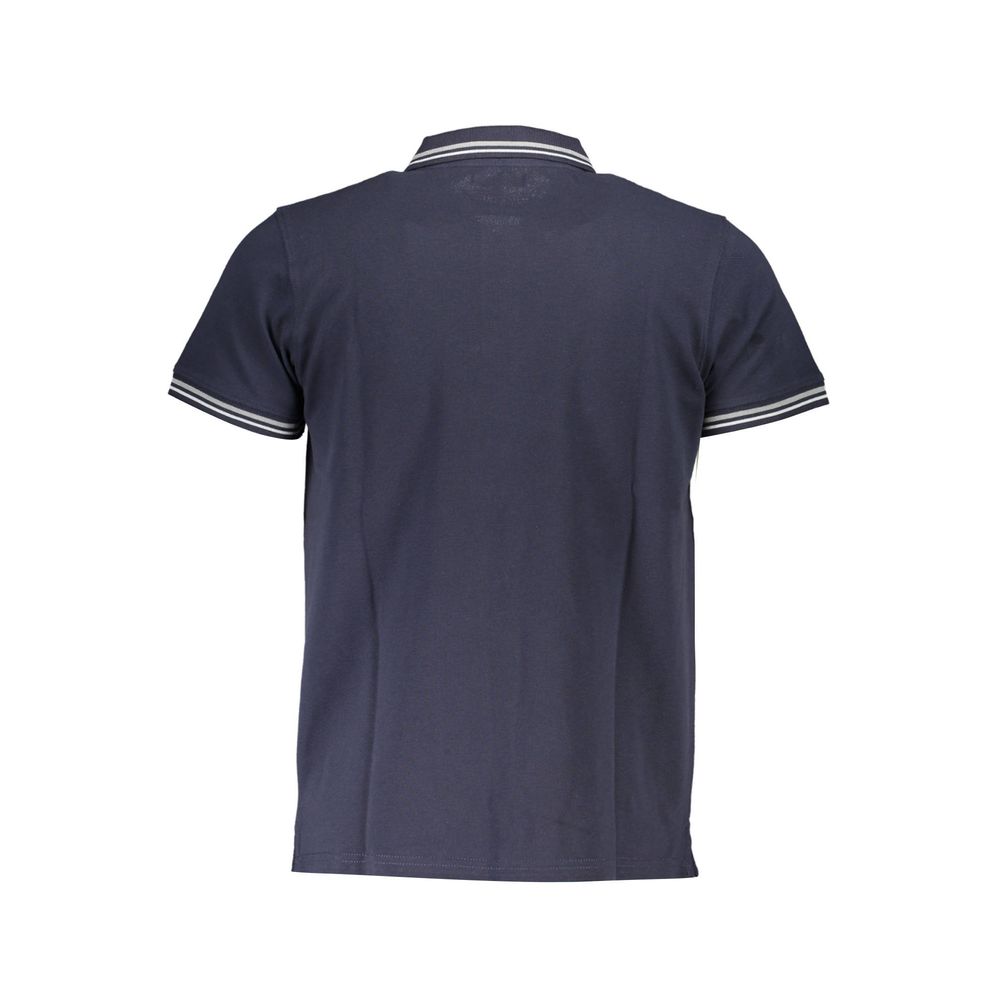 Cavalli Class Blue Cotton Polo Shirt Cavalli Class