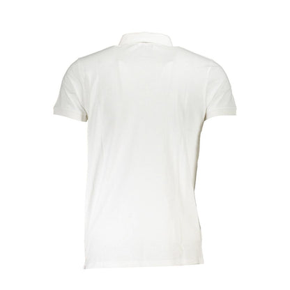 Cavalli Class White Cotton Polo Shirt Cavalli Class