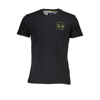 La Martina Elegant Crew Neck Embroidered Tee La Martina