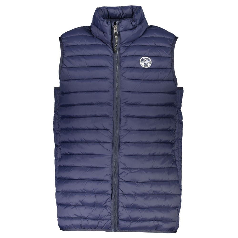 North Sails Sleek Sleeveless Zippered Vest in Blue North Sails