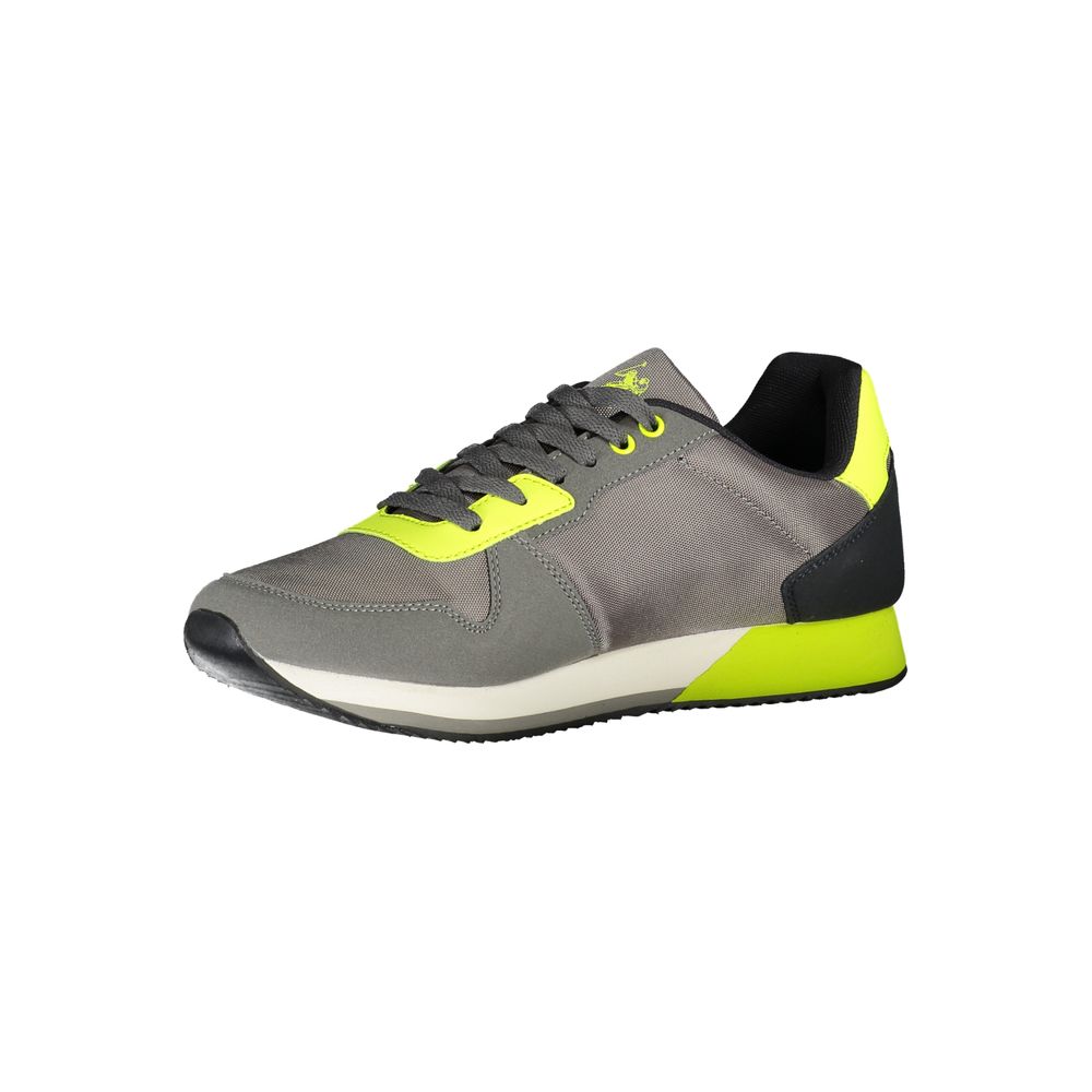 U.S. POLO ASSN. Elegant Gray Lace-Up Sports Sneakers U.S. POLO ASSN.