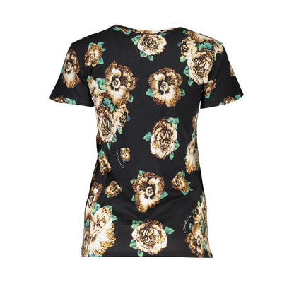 Cavalli Class Black Cotton Tops & T-Shirt Cavalli Class