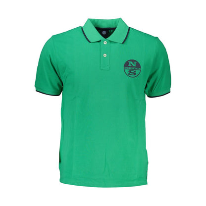 North Sails Green Cotton Polo Shirt North Sails