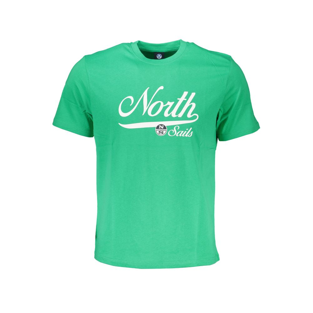 North Sails Green Cotton T-Shirt North Sails