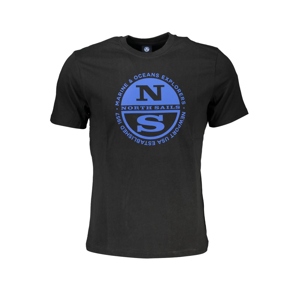 North Sails Black Cotton T-Shirt North Sails