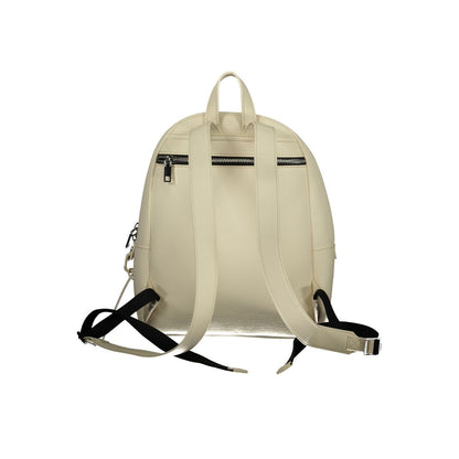 Desigual Chic White Contrast Detail Backpack Desigual