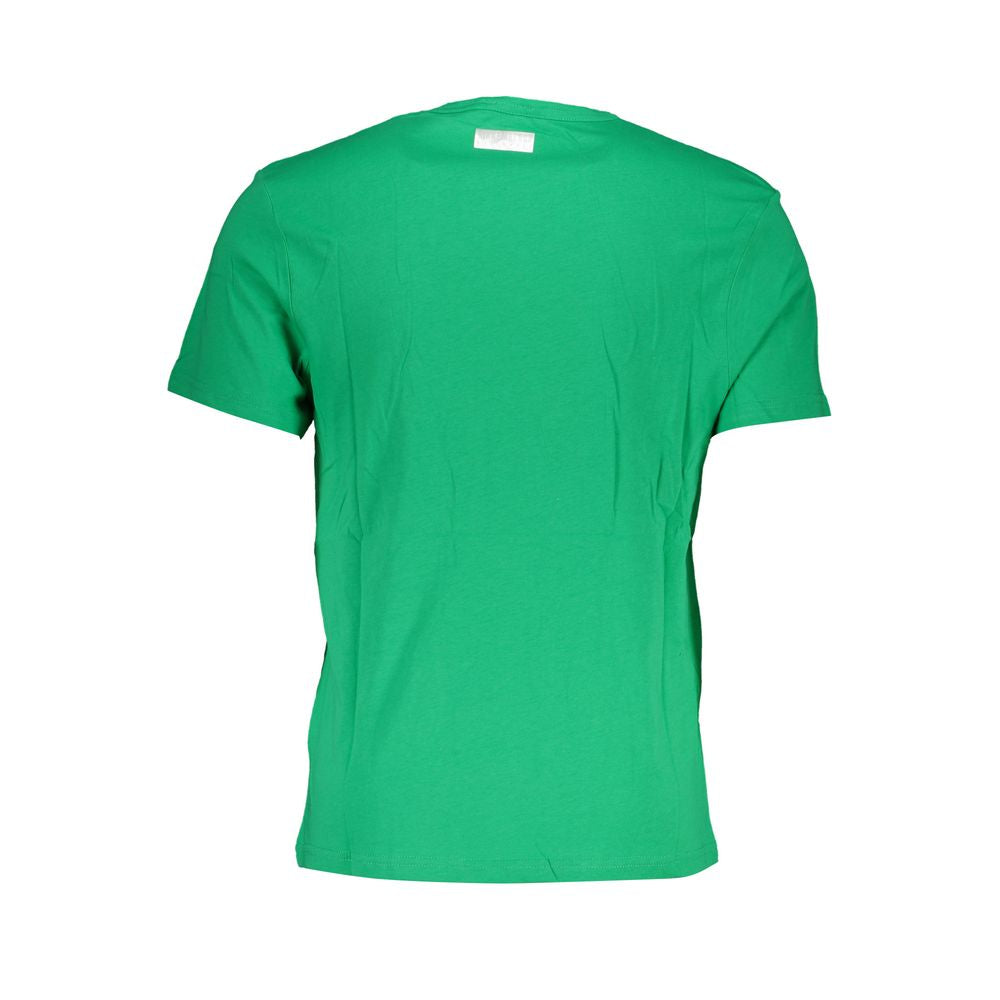 Bikkembergs Green Cotton T-Shirt Bikkembergs