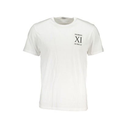 Bikkembergs White Cotton T-Shirt Bikkembergs