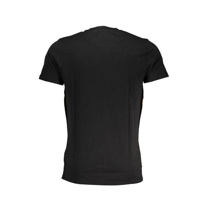 Cavalli Class Black Cotton T-Shirt Cavalli Class