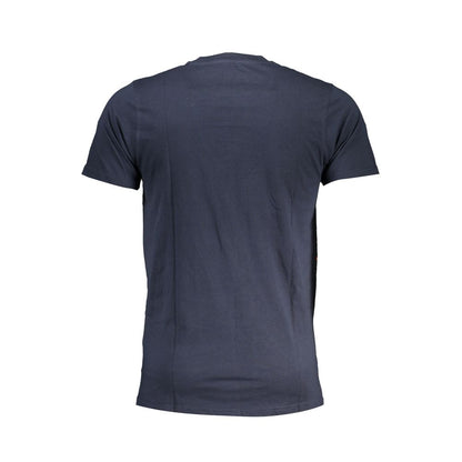 Cavalli Class Blue Cotton T-Shirt Cavalli Class