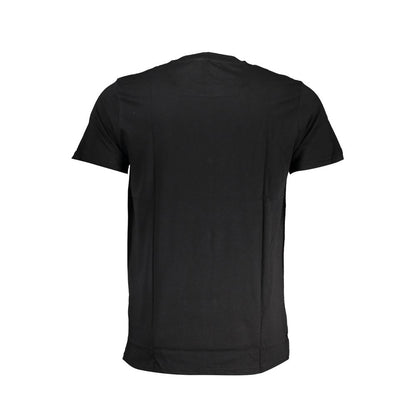 Cavalli Class Black Cotton T-Shirt Cavalli Class