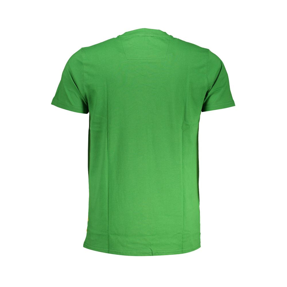 Cavalli Class Green Cotton T-Shirt Cavalli Class