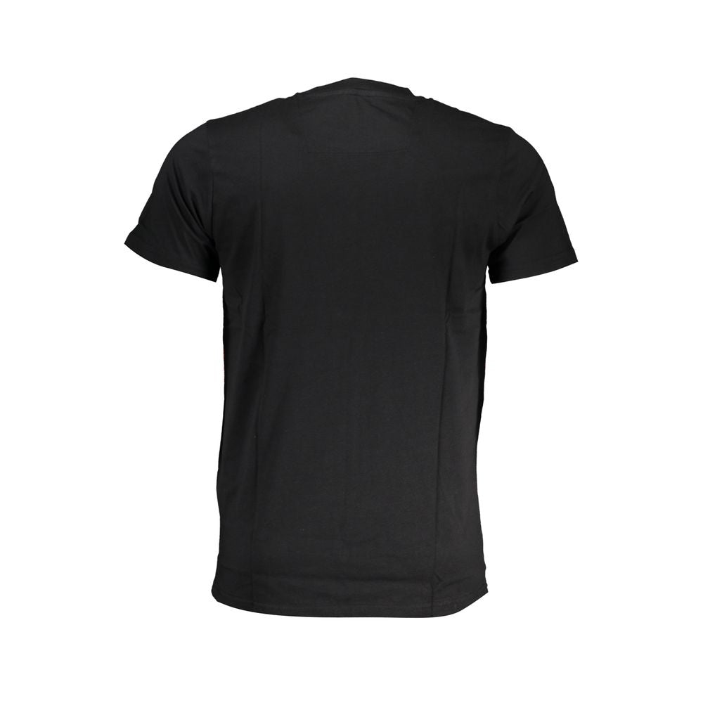 Cavalli Class Black Cotton T-Shirt Cavalli Class