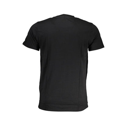 Cavalli Class Black Cotton T-Shirt Cavalli Class